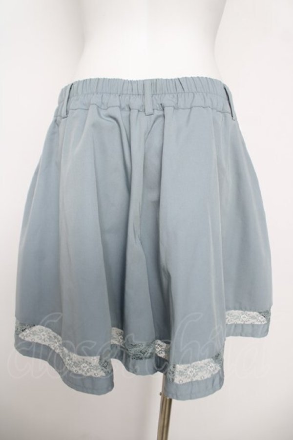 画像2: axes femme / レース配色キュロット  サックス Y-26-04-11-094-AX-PA-SZ-ZY (2)