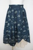 画像1: axes femme / ヌーベルジュイ柄スカート  紺 Y-26-04-11-097-AX-SK-SZ-ZY (1)