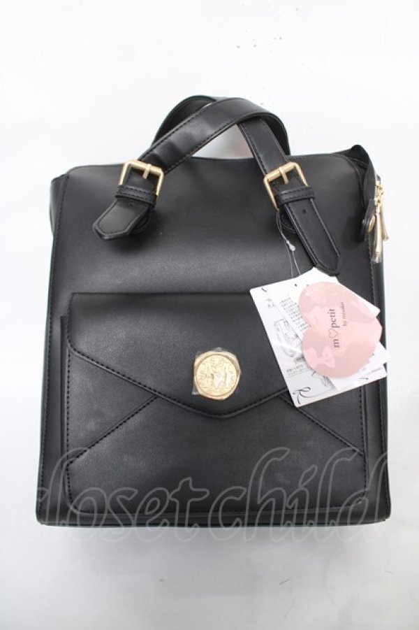 画像1: m petit by misako / TT*AMリュック  黒 Y-26-04-11-012-LO-BG-SZ-ZY (1)