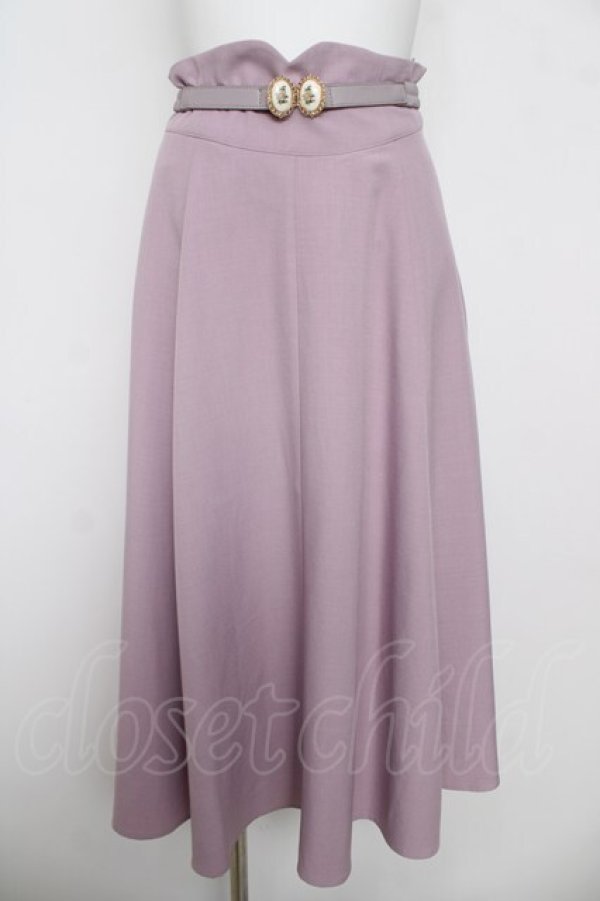 画像1: an another angelus / アンティークローズカメオベルト付きスカート F ラベンダー Y-26-04-11-111-CA-SK-SZ-ZY (1)