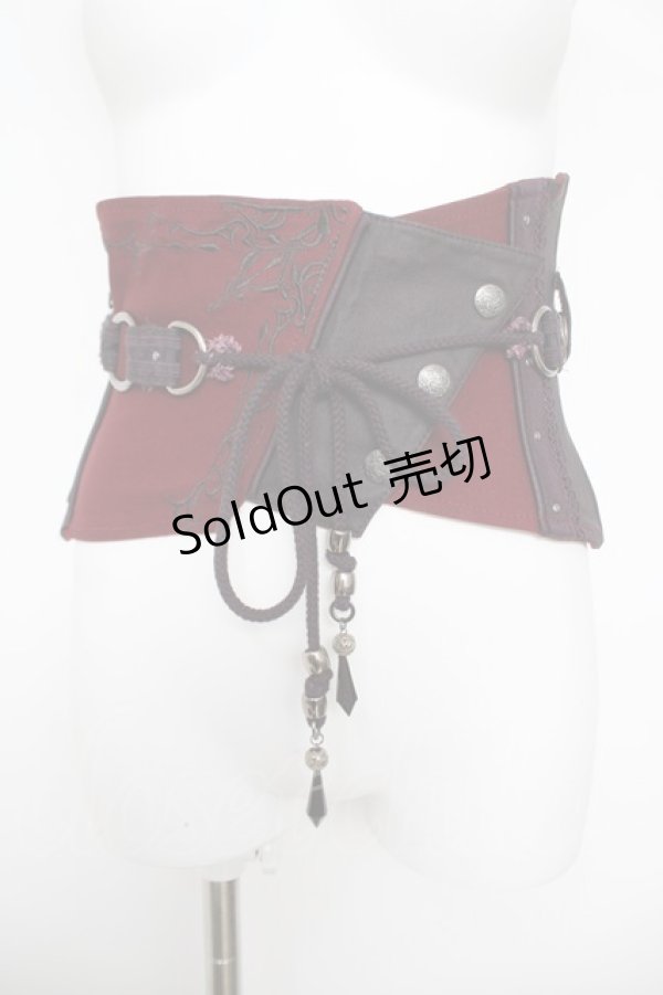 画像1: Ozz oneste / タッセル付きコルセット  エンジ Y-26-04-11-114-OO-TO-SZ-ZY (1)