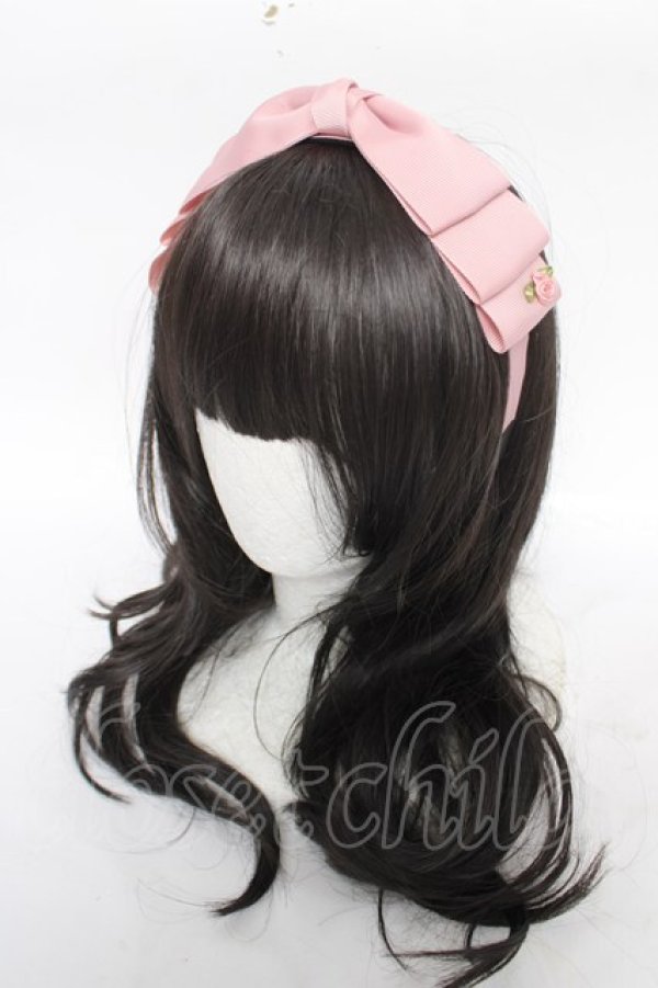 画像1: ｍ petit by misako / AM*NIリボンカチューシャ  ピンク Y-26-04-11-013-LO-AC-SZ-ZY (1)