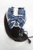 画像3: axes femme kawaii / タータンチェックヘッドドレス  ブルー Y-26-04-11-019-AX-AC-SZ-ZY (3)