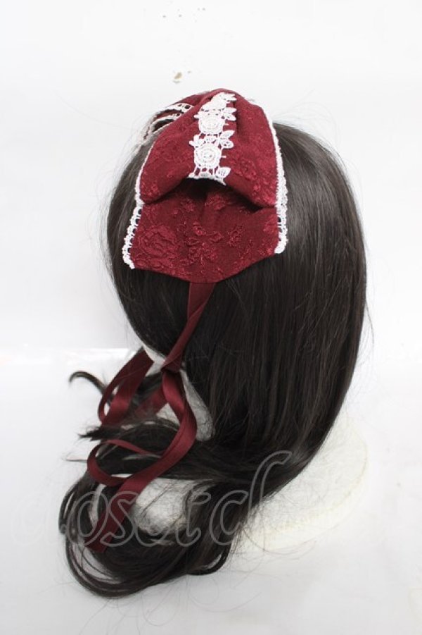 画像2: axes femme kawaii / レディローズヘッドドレス  ワイン Y-26-04-11-020-AX-AC-SZ-ZY (2)