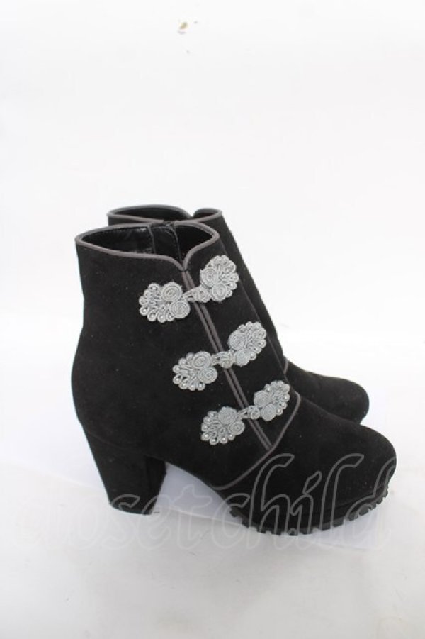 画像4: axes femme POETIQUE / チャイナ釦ブーツ S 黒 Y-26-04-11-021-AX-SH-SZ-ZY (4)