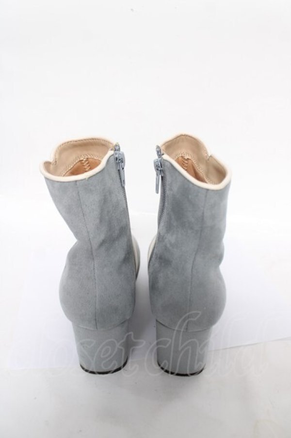 画像3: axes femme POETIQUE / チャイナ釦ブーツ S サックス Y-26-04-11-022-AX-SH-SZ-ZY (3)