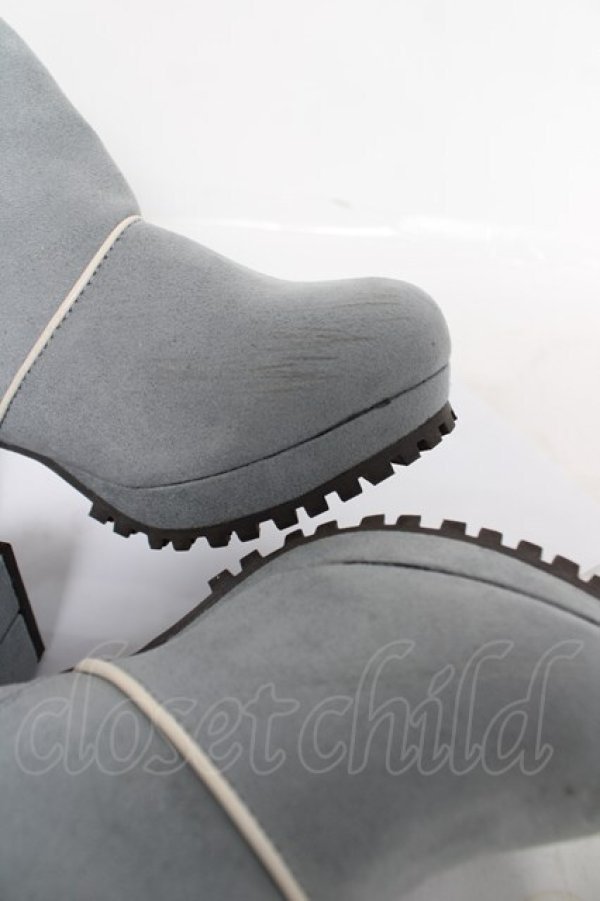 画像5: axes femme POETIQUE / チャイナ釦ブーツ S サックス Y-26-04-11-022-AX-SH-SZ-ZY (5)