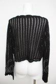 画像2: an another angelus / クロシェスカラップ透かし編みニットボレロ F ブラック Y-26-04-11-035-CA-TO-SZ-ZY (2)
