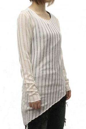 画像: 【新品】メッシュニットカットソー 白 TP_102_D016
