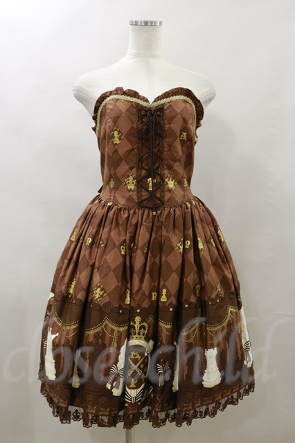 Angelic Pretty Chess Chocolateビスチェ風ジャンパースカート 22-05-26-103h-1-OP-AP-L-NS-ZT46-R  - esupport.vn