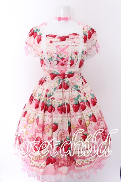 Angelic Pretty / Strawberry Whipワンピース＆チョーカー