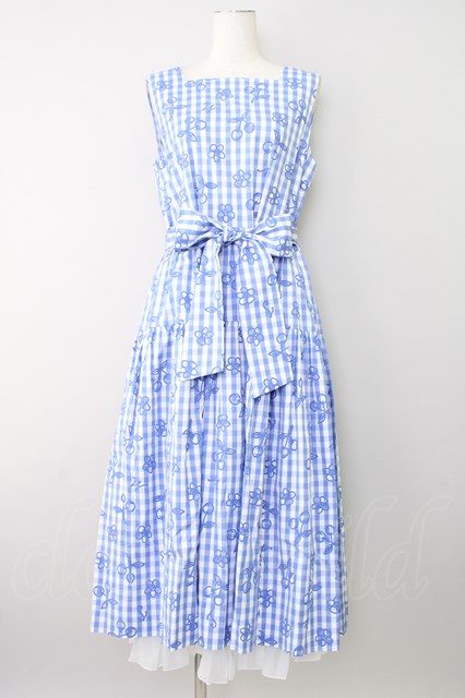 Jane Marple Picnic clothスクエアドレス 22-08-19-4031i-1-OP-JM-L-HD