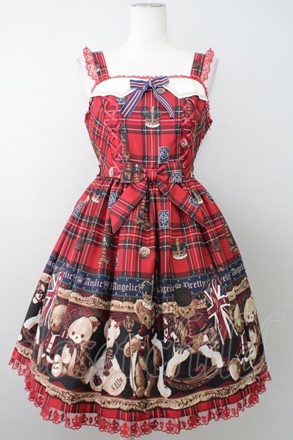 Angelic Pretty / British Bearジャンパースカート I-23-02-24-4027i-1-OP-AP-L-HD-ZI-R
