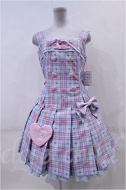 Angelic Pretty / Sprinkle Heart Tartanジャンパースカート