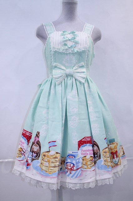 Angelic Pretty / Honey Cake切替ジャンパースカート I-23-06-25-024i-1-OP-AP-L-HD-ZI-R