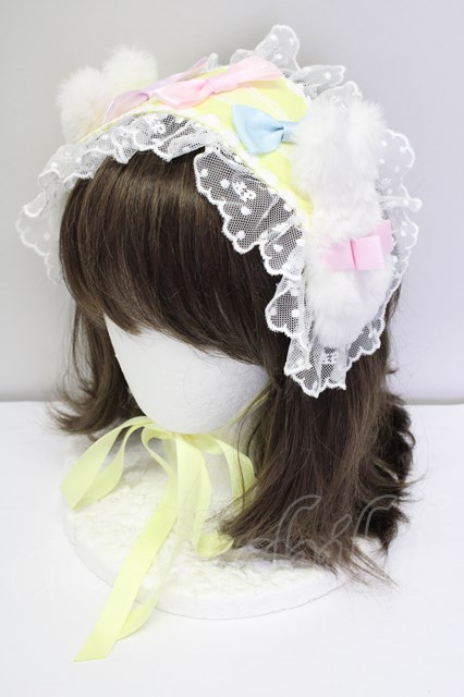 Angelic Pretty / Fluffy Puff Bunnyヘッドドレス I-23-09-03-4061i-1