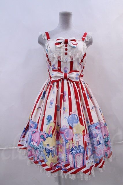 Angelic Pretty / Toy Doll Boxジャンパースカート I-23-09-08-019i-1-OP-AP-L-HD-ZI-R