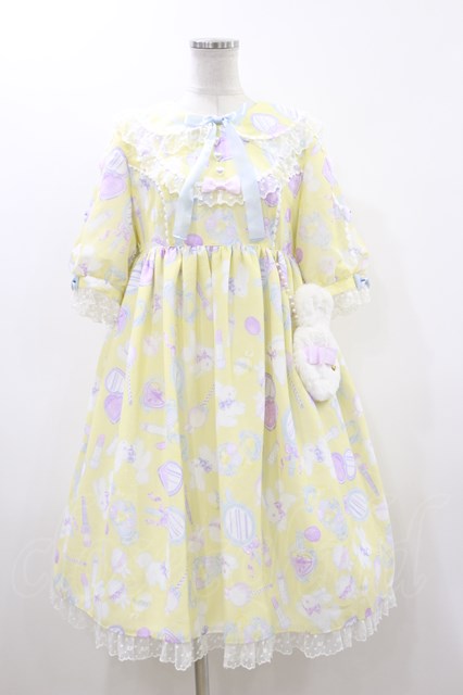 Angelic Pretty / Fluffy Puff Bunnyワンピース H-23-09-11-081h-1-OP