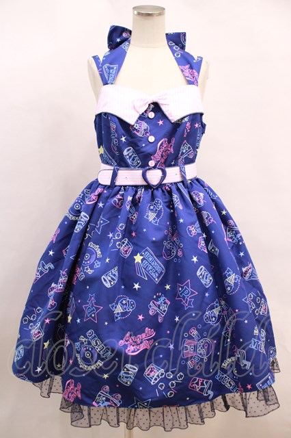 Angelic Pretty / Neon Star Dinerジャンパースカート H-23-09-H-23