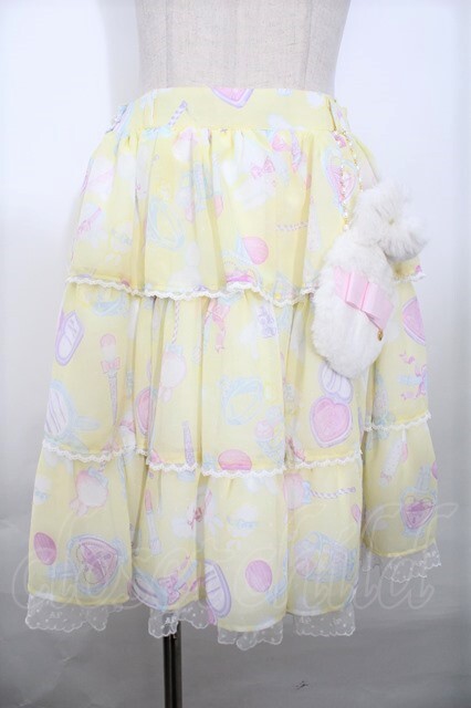 Angelic Pretty / Fluffy Puff Bunnyスカート Y-23-09-17-146-SZ-ZY