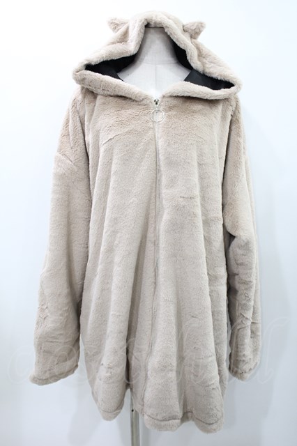 NieR Clothing / 超ふわもこBACK LOO ZIP OUTER【猫耳付き】 H-23-10