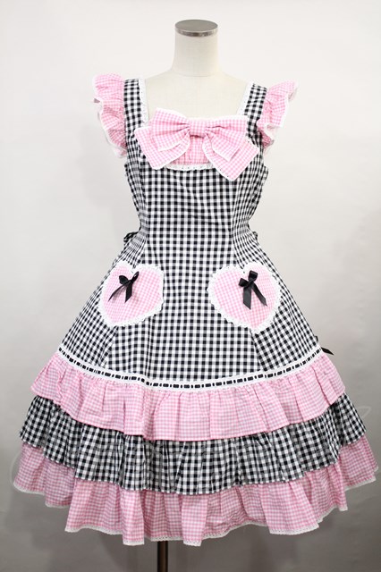 Angelic Pretty / ギンガムシャーベットジャンパースカート H-23-10-20