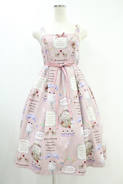 axes femme kawaii / 10thアニバーサリージャンパースカート M ピンク  