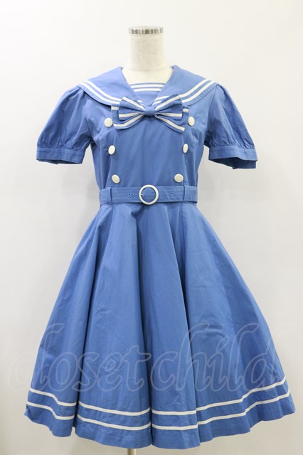 metamorphose / セーラーサーキュラーワンピース Free サックス H-24 