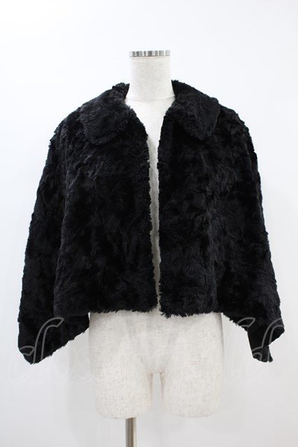 Jane Marple ジェーンマープル　リボンケープジャケット コート　黒 ジェーンマープル リボンカラー ケープジャケット 黒 Jane Marple