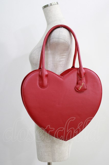 MILK / ハートバッグ レッド H-24-09-07-056-ML-BG-KB-ZH - closet 