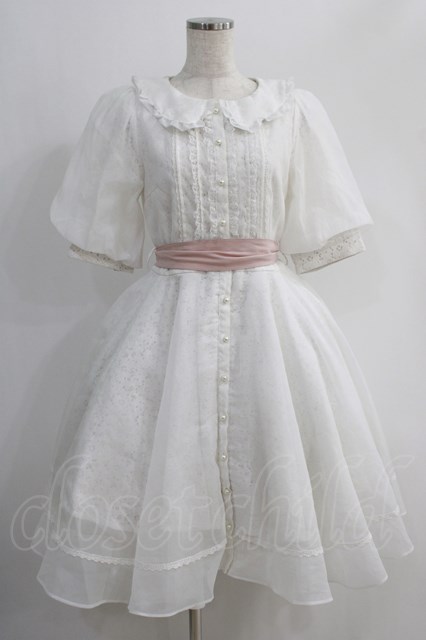 mellfy memory / Feeling of love laceワンピース S WHITE H-24-10-24 