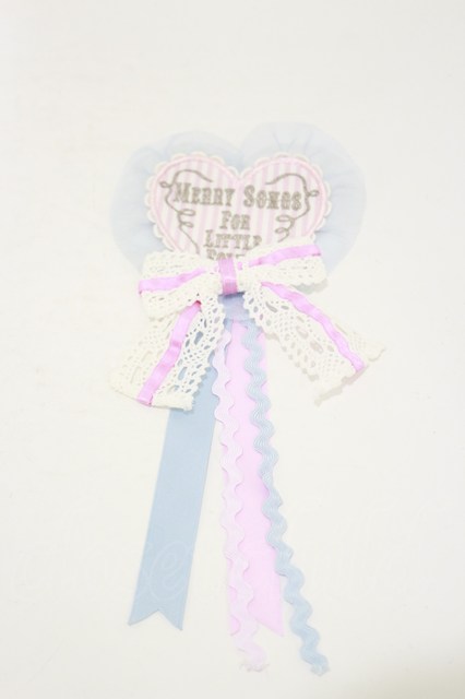 Angelic Pretty / MELODY TOYSハートワッペンブローチ サックス