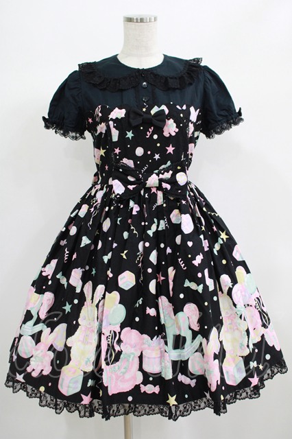 レア【未使用】Angelic Pretty ゴスロリ&ロリータ ブラックトップス Angelic Pretty - 初期タグ アンジェリックプリティ はしご