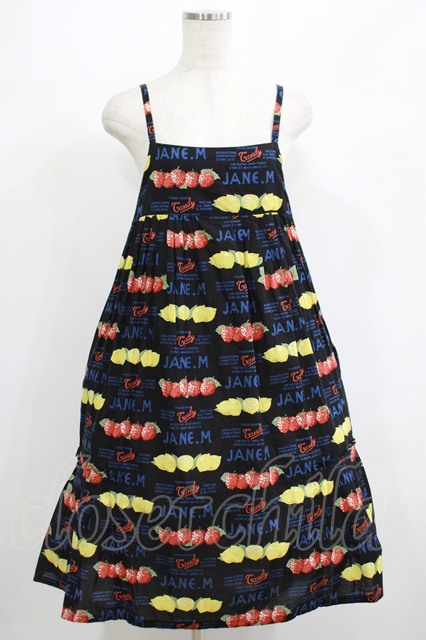 Jane Marple ワンピース Mサイズ Jane Marple / アリスプリントのワンピース M ネイビー O-25-04