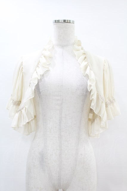 EXCENTRIQUE / シフォンのボレロ F エクリュ H-25-06-28-046-EL-TO-KB-ZH EXCENTRIQUE / シフォンのボレロ F エクリュ H-25-06-28-046-EL