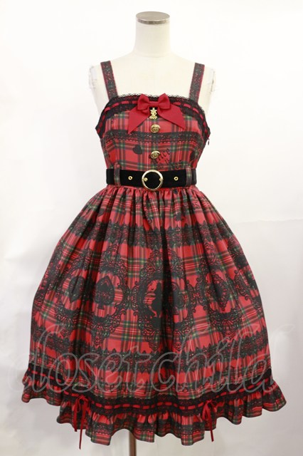 Alice and the Pirates アリスのトランプタータン柄 JSK Alice's Cards Lace Tartan Check JSK II by Alice and the Pirates