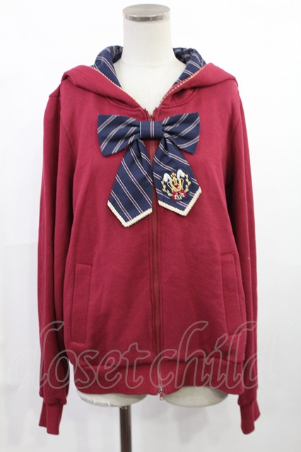 Angelic Pretty / Bunny High Schoolパーカ Free ワイン H-25-07