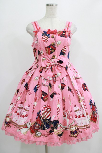 Angelic Pretty ロリィタ ジャンパースカート ピンク ANGELICPRETTY OnlineShop/ロリータファッション通販サイト