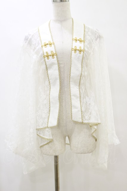 morphose / フリル姫袖ボレロ サイズ1 ブルーグレー H-25-05-12-036-ME-TO-NS-ZH metamorphose / 着物袖レースボレロ Free オフ H-25-07-23-037