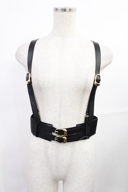 Amavel 合皮ハーネスベルト Side rubber synthetic leather harness belt （8462721614055
