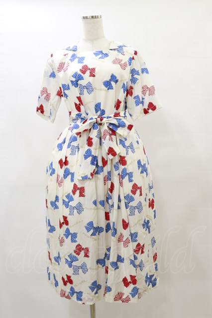 Jane Marple / Anniversary ribbonsマリンカラードレス M オフ H