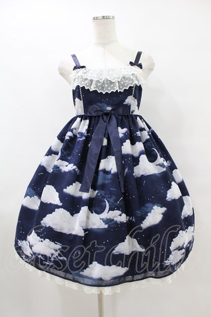 Angelic Pretty / Misty Skyジャンパースカート Free ネイビー H