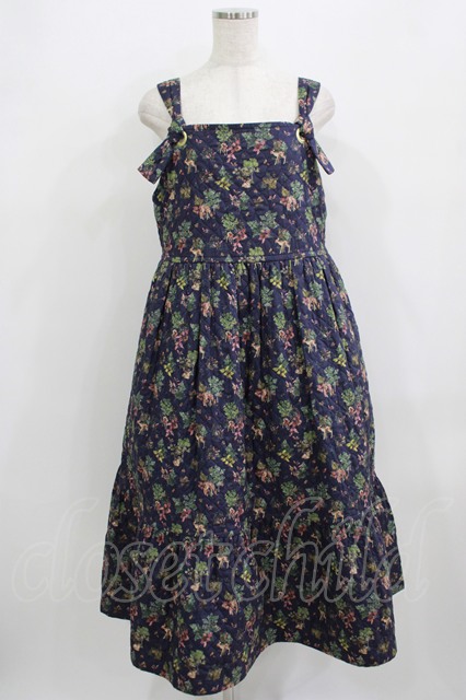 Jane Marple / FOREST DELIGHTSマトラッセドレス ネイビー H-25