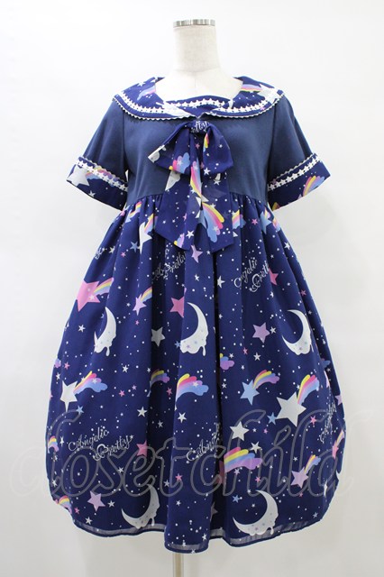 Angelic Pretty / Dream Skyカットワンピース Free ネイビー H