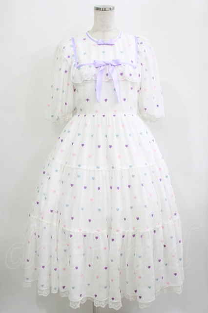Angelic Pretty Wrapping Heart　ワンピース Angelic Pretty / Candy Petit Heartワンピース Free オフ H-25