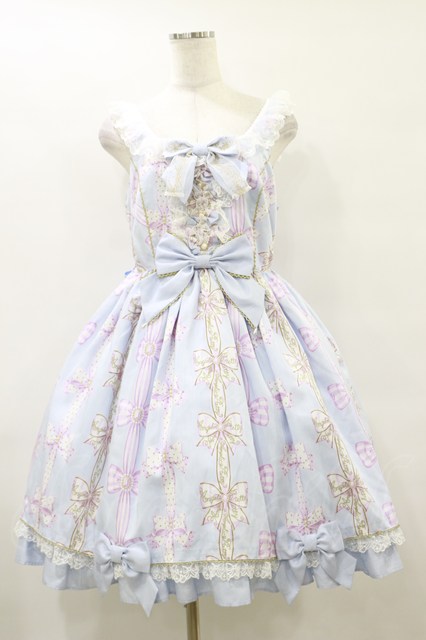 Angelic Pretty パステルストライプJSK サックス×ピンク Angelic Pretty パステルストライプJSK サックス×ピンク - メルカリ