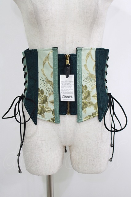 Qutie Frash / レースアップコルセット 緑 H-25-10-08-1038-QU-ZA-KB