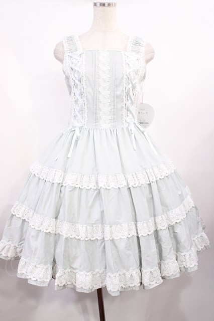 最終お値下げ ミルフィーユジャンパースカート ペールミント BABY,THE STARS SHINE BRIGHT / ミルフィーユジャンパースカート Free