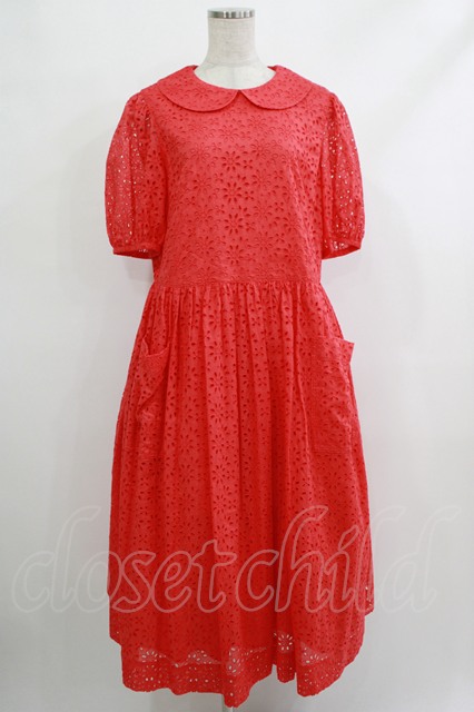 Jane Marple / アイレットレースdayドレス M mandarin H-25-10