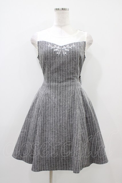 チュロスストライプジャンパースカート チュロスストライプジャンパースカート チュロスストライプ